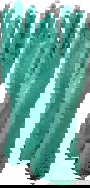 Series 39-124 Chemical Resistant Gloves: Size Small, 47.00 Thick, Nitrile, Nitrile, Supported,